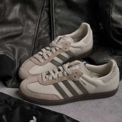 【國外限定!秋冬爆款色】ADIDAS SAMBA OG 抹茶奶灰 焦糖底｜JR08932