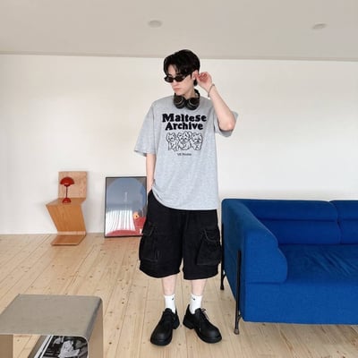 【超Q現貨】植絨刺繡馬爾濟斯短T6