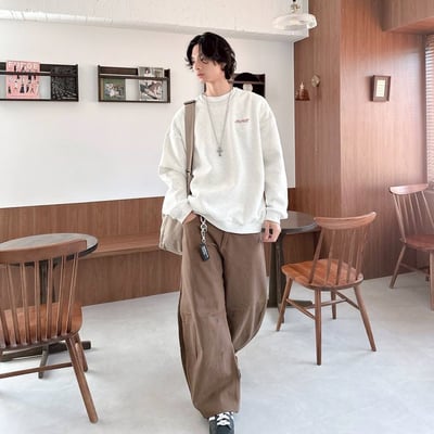 【現貨】日文零食刺繡印花大學T12