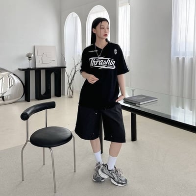 【現貨】Thrashin肩袖撞色賽車風短T13