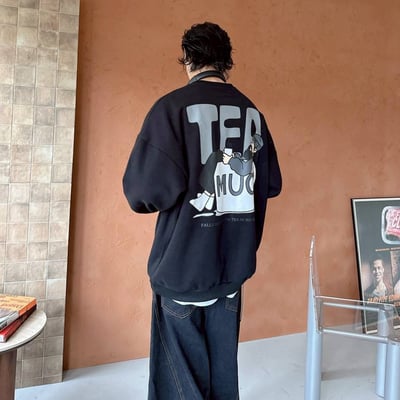 【現貨】TEA  MUG 咖啡杯大叔印花大學T3