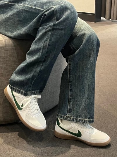 【現貨】NIKE W FIELD GENERAL 白綠 復古 皮革 膠底 休閒鞋｜FZ5593-1031