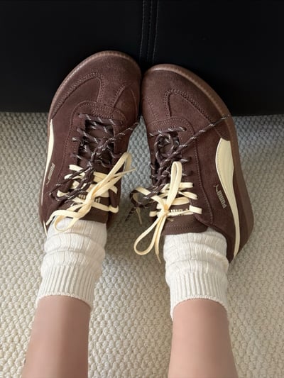 【新款!國外限定】Puma 9-T Suede 深棕摩卡 奶油摩卡 深咖 復古德訓鞋｜406756-016