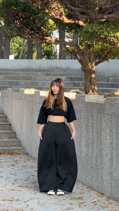 【爆款警告!!!】線條彎刀棉褲1