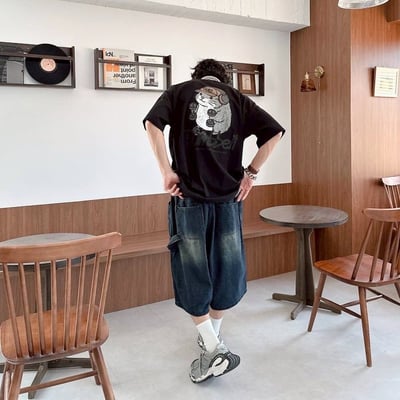 【現貨】dumbbell田鼠健身塗鴉感印花短T14