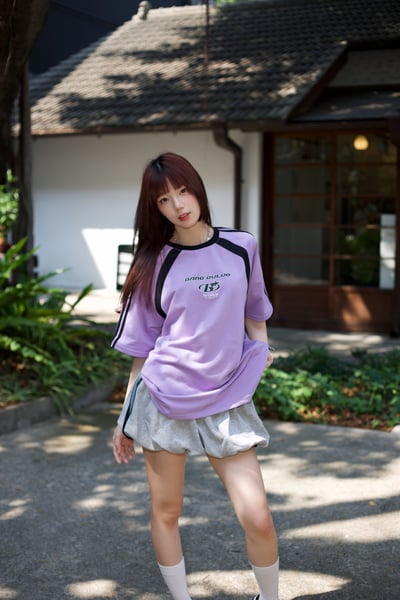 【現貨】BANG OUILUO拼接短T3