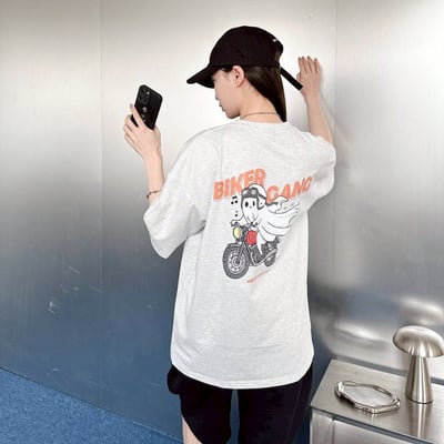 biker gang幽騎手印花短T7