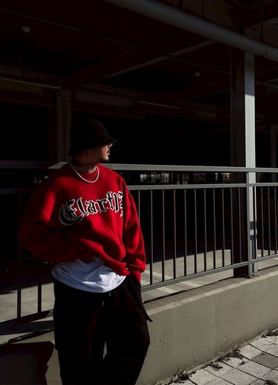 【現貨】哥德字撞色毛衣5