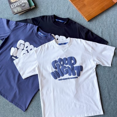 【SORONA® 涼感現貨】GOOD NIGHT發泡字體短T5