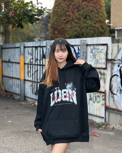 【街頭C位新品現貨】煙霧叛格牛奶絨帽T5