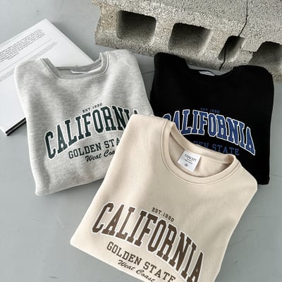【現貨】CALIFORNIA印花大學T8