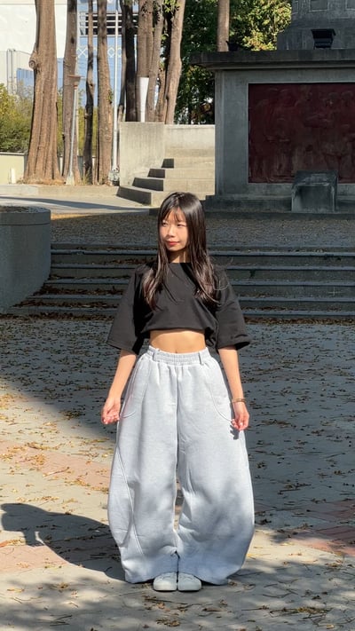 【爆款警告!!!】線條彎刀棉褲6