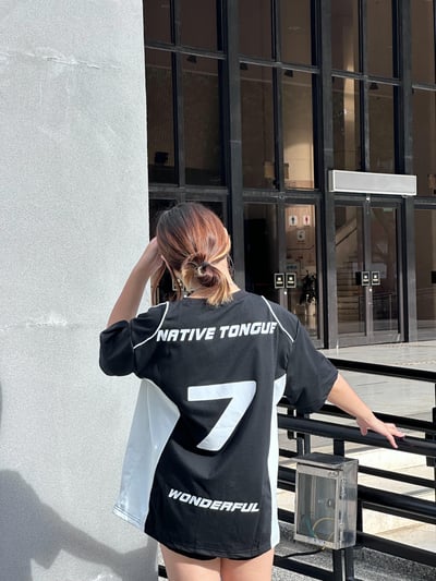 【現貨】NATIVE TONGUE賽車風7號短T5