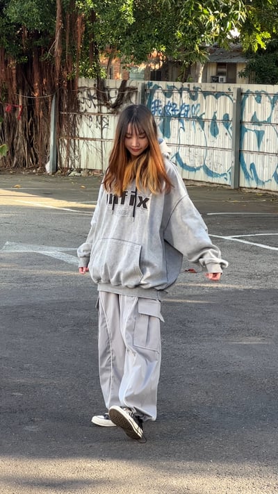 【小編愛褲現貨】Y2K壓條尼龍工裝衝鋒褲3