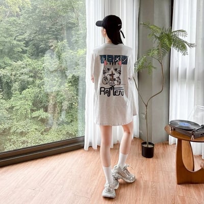 【現貨】ramen拉麵貓咪印花短T6