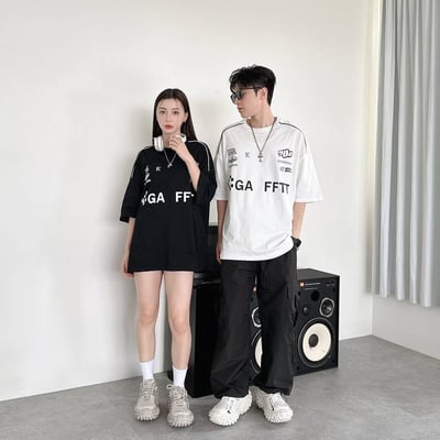 【現貨】立體車邊賽車風短T1