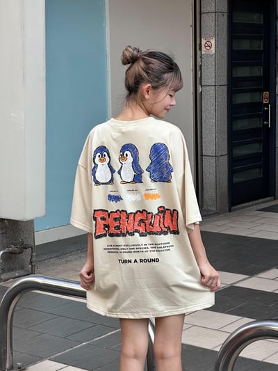 【現貨】PENGuiN塗鴉企鵝印花短T14