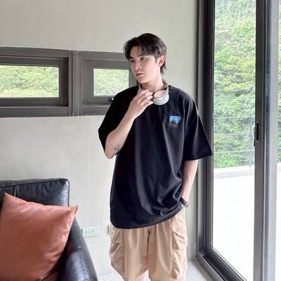 【現貨】FLYCAT袋子貓塗鴉短T8