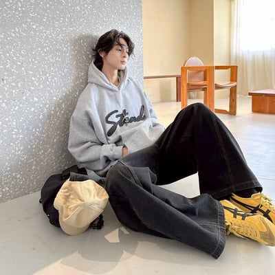 【現貨】stand立體貼布帽T5