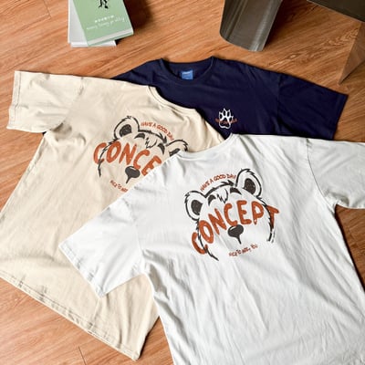 【現貨】Concept 熊掌印花短T12