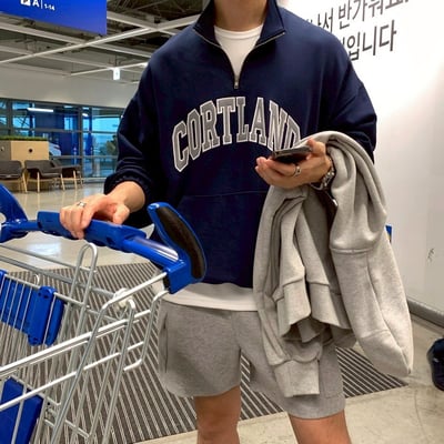 【現貨】CORTLAND貼布繡拉鍊立領衛衣5