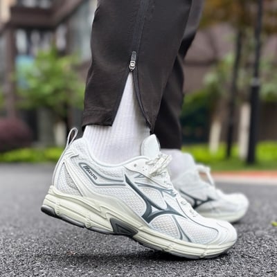 【爆款！預訂】MIZUNO SPEED 10S 白灰 復古老爹鞋 男女｜D1GH2406035