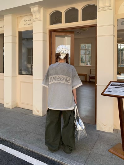 【層次單品】美式洗水貼布繡重磅短T6