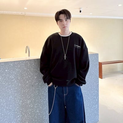 【現貨】日文虎斑貓吃麵大學T8