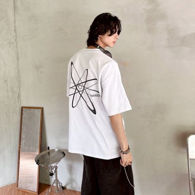 【現貨】concept design刺繡行星圖形短T5