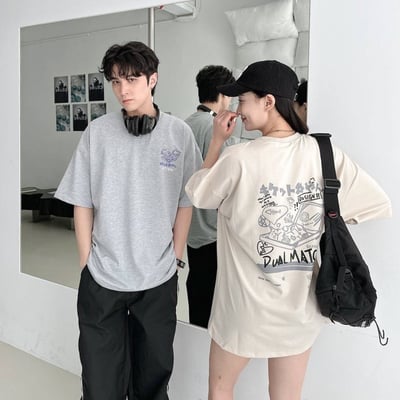 【現貨】日文行李箱貓咪短T1