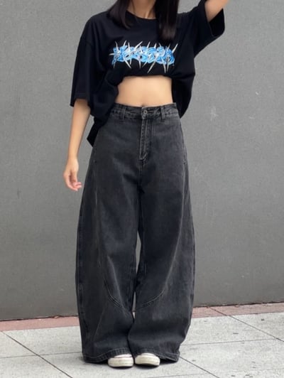 【修身現貨】飛軌小彎刀褲1