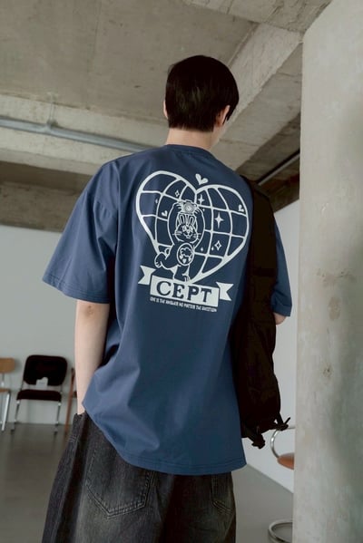 【SORONA® 涼感現貨】CEPT愛心BUNNY兔印花短T7