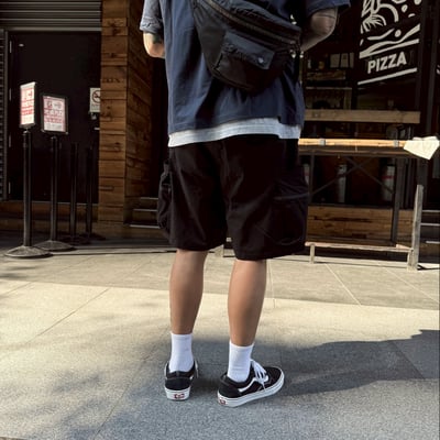 【現貨】質感古著抗撕裂機能短褲2