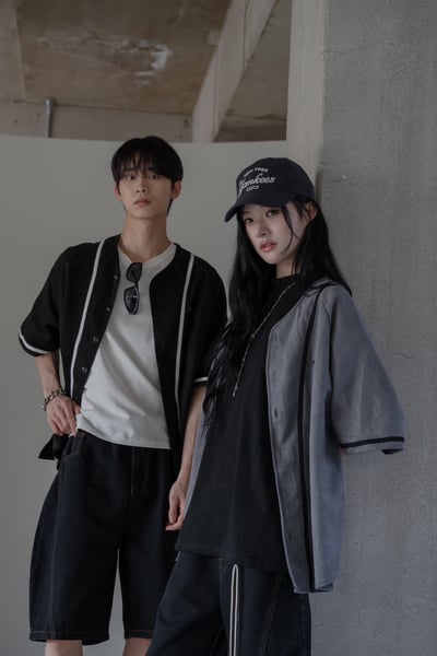 【現貨】哥德C字開襟插肩短袖罩衫2