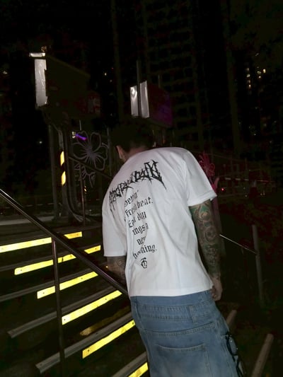 【街頭狠貨】荊棘序章雙沙純棉短寬T2