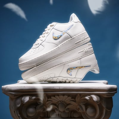 【限定版！預購】NIKE AIR FORCE 1 果凍勾 奶藍小勾｜IM6697-1415