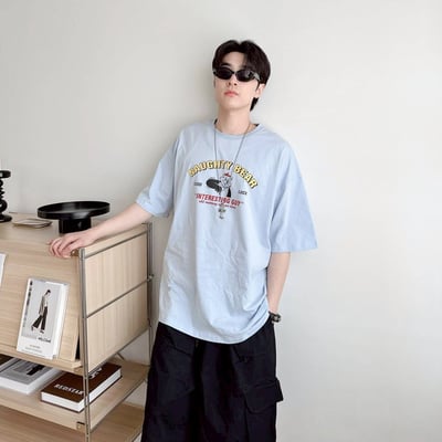 【現貨】NAUGHTY BEAR小熊畫家印花短T7