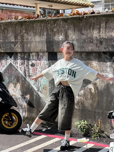 【現貨】直刷紋七分褲9