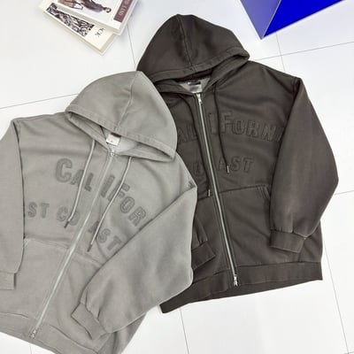 【現貨】CALIFORNIA 貼布雙鍊連帽外套13