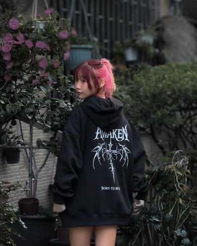 【爆炸吸睛神款!!小編自帶款】黑翼覺醒牛奶絨帽T5