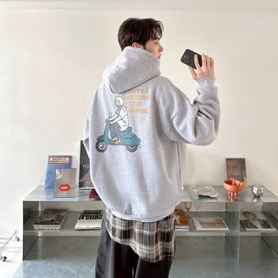 【現貨】Travel Around the island 騎車男子印花帽T10