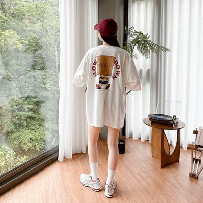 【現貨】slow down蒙面紙袋男孩印花短T3