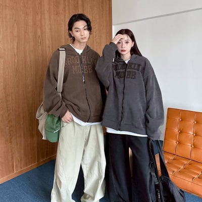 【現貨】BROOKLYN MOBB毛巾繡內絨毛外套10