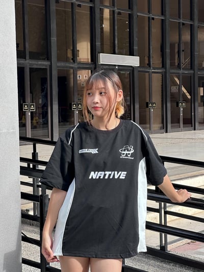 【現貨】NATIVE TONGUE賽車風7號短T4