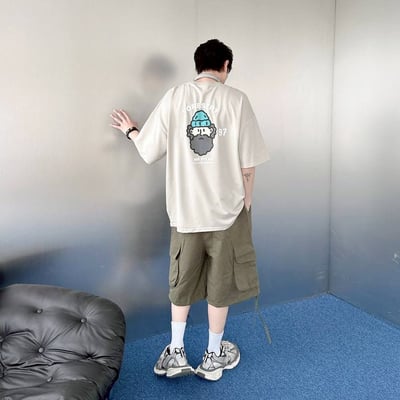 【五色同步】FORESTRY 1997鬍子叔叔印花短T7