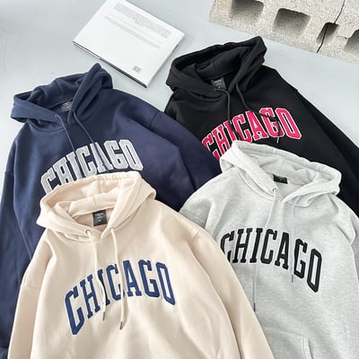 【現貨】電繡CHICAGO帽T1