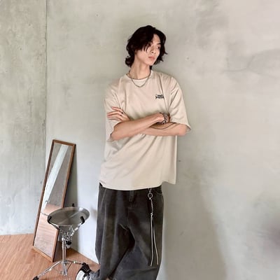 【現貨】slow down蒙面紙袋男孩印花短T9