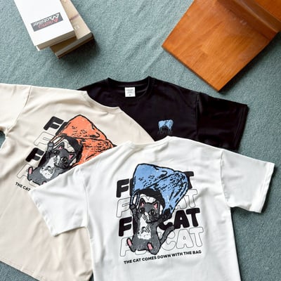 【現貨】FLYCAT袋子貓塗鴉短T11