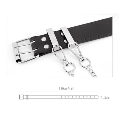 【帥褲必備】歐美雙孔洞洞褲練皮帶