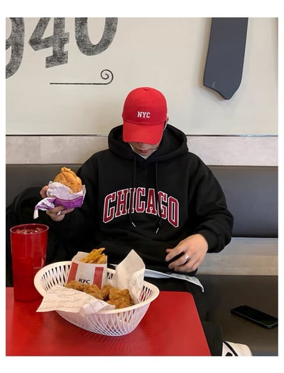 【現貨】電繡CHICAGO帽T11